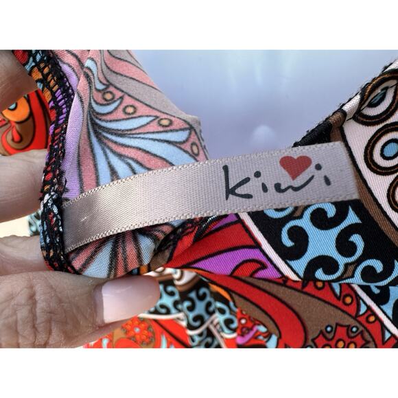 Halter Maxi Backless Dress Small Paisley Floral Hobo Hippie Tired Y2K Babydoll - Picture 8 of 11